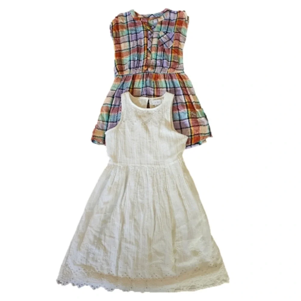 6/$20 Lot Of 2 Dresses Old Navy & Cat & Jack Size 7/8 And 8